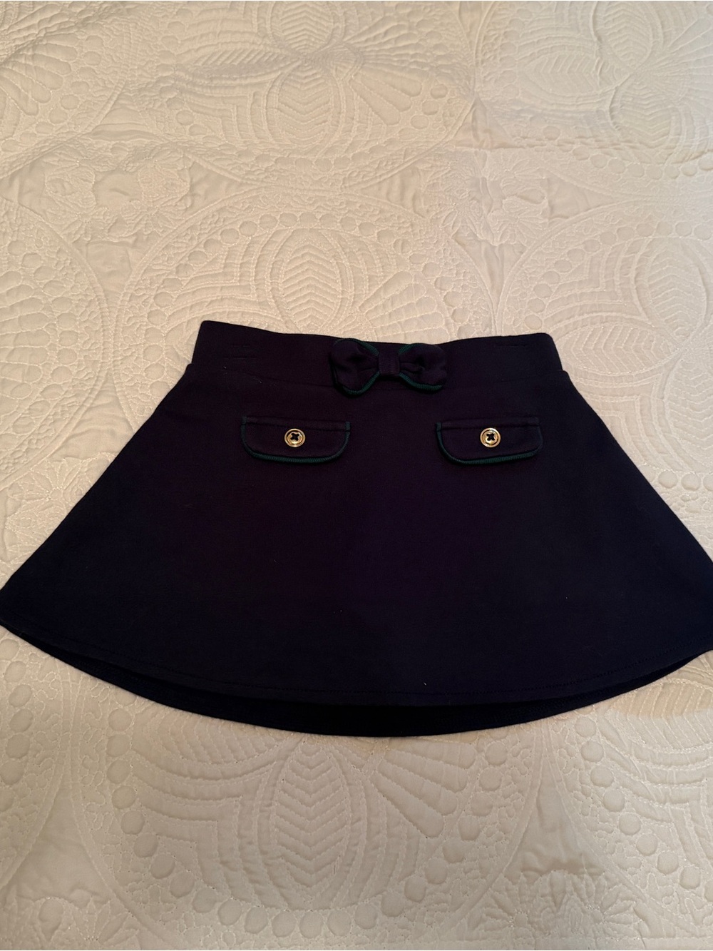 Gymboree Navy and green skort